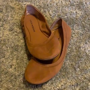 Lucky Brand brown leather flats